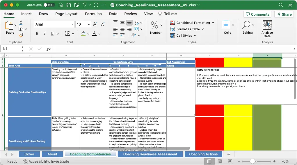 Coaching Readiness Assessment