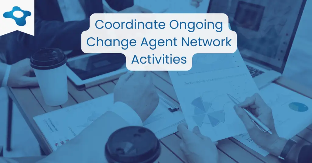 Coordinate Ongoing Change Agent Network Activities